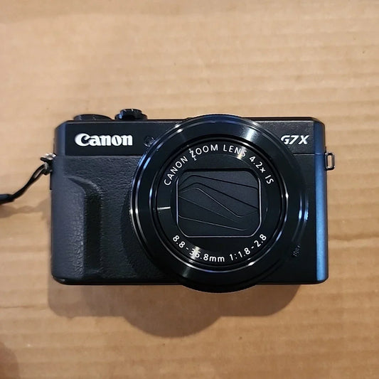 Canon PowerShot G7 X Mark ll 20.1MP Compact Camera Black W/Charger & Camera Bag