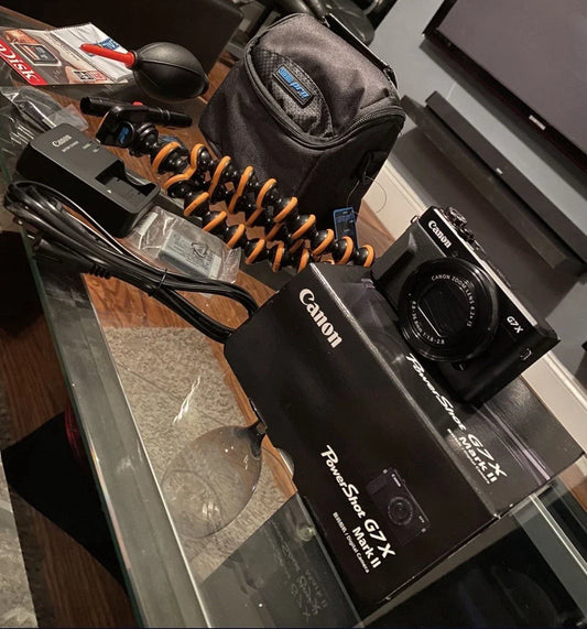 Canon PowerShot G7 X Mark ll 20.1 MP Compact Digital Camera - Black