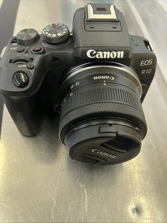 Canon EOS R10 4K UHD 24.2MP RF-S 18-45mm f/4.5-6.3 Mirrorless Camera